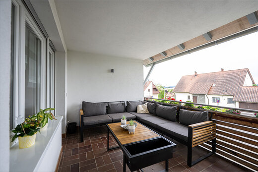 Balkon der Wohngemeinschaft Valentin